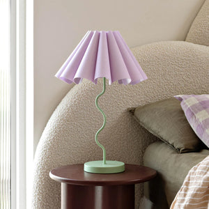Cora Table Lamp - Lilac / Pastel Green
