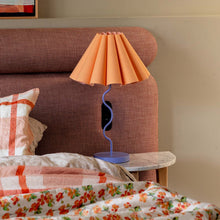 Load image into Gallery viewer, Cora Table Lamp - Tropical Peach / Purple
