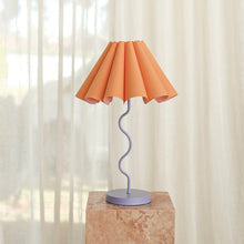 Load image into Gallery viewer, Cora Table Lamp - Tropical Peach / Purple
