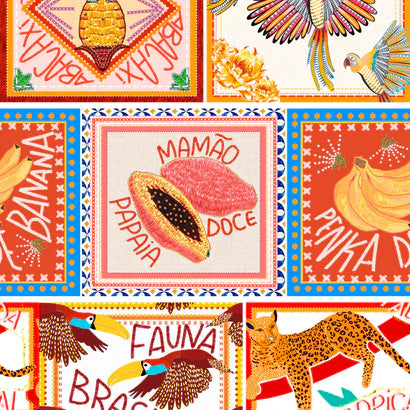 RIVA Hair Towel Wrap in Papaya Postcard