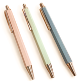 Pastel Push Top Metal Pens