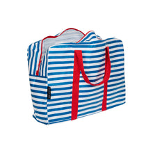 Load image into Gallery viewer, Breton Stripe Overnight Bag
