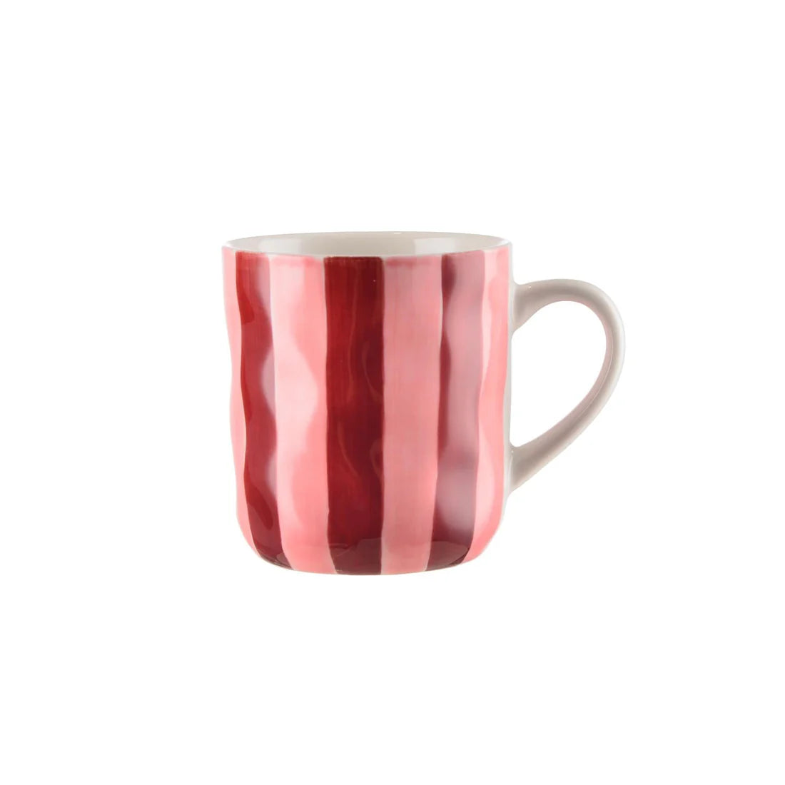 Mug - Pink and Burgundy Stripe