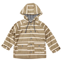 Load image into Gallery viewer, Colour change Stripe Raincoat - Chestnut
