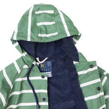 Load image into Gallery viewer, Colour Change Stripe Raincoat - Green

