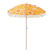 Load image into Gallery viewer, Umbrella Large Retro Floral Mustard
