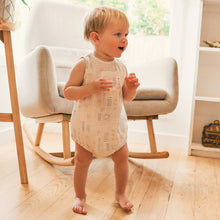Load image into Gallery viewer, Sleeveless Woven Printed Romper - Salty Shores
