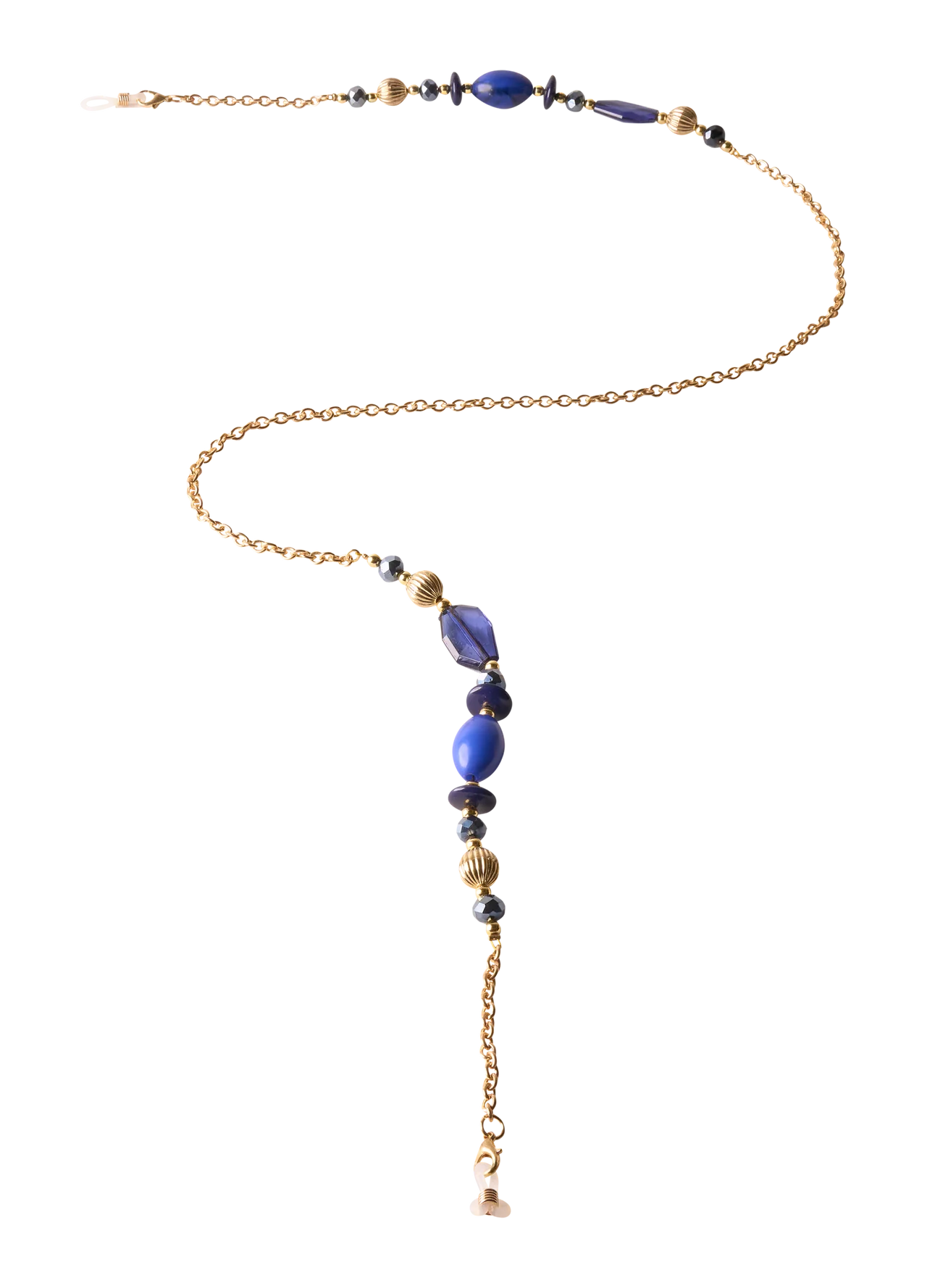 Sunglasses Chain Bold Blue Beads