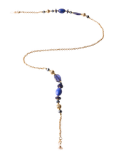 Sunglasses Chain Bold Blue Beads