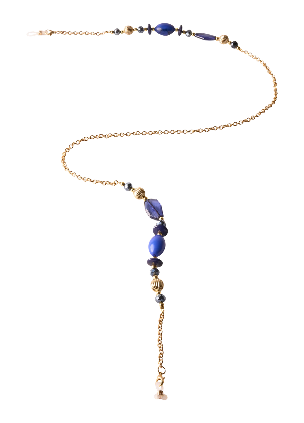 Sunglasses Chain Bold Blue Beads