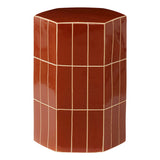 Seidler Ceramic Tile Stool Rust