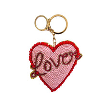 Load image into Gallery viewer, Beaded Keychain Love
