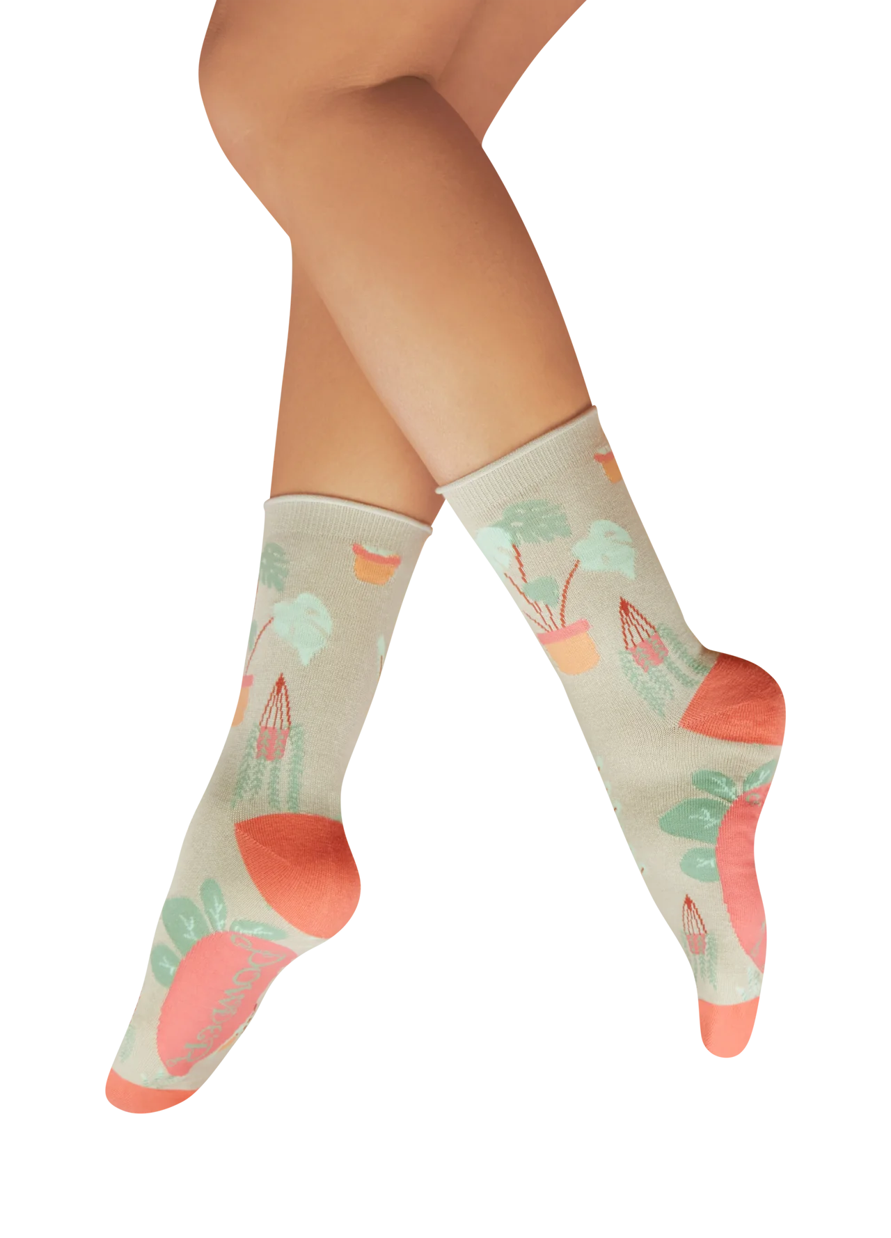 Ladies Knitted Ankle Socks Thriving House Plants
