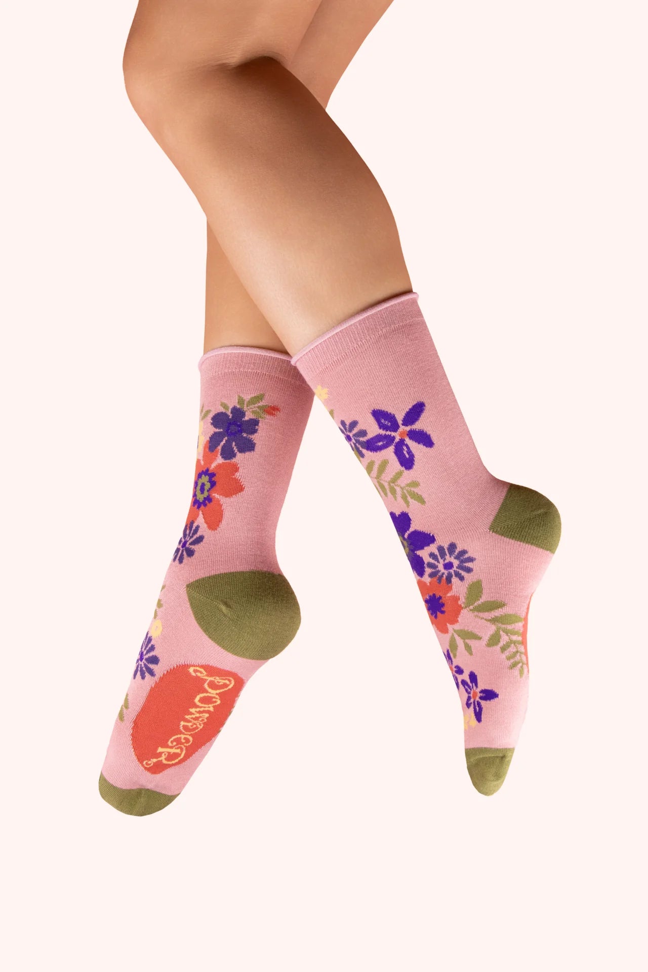 Ankle Socks - Floral Spray Candy