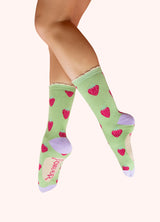 Succulent Strawberries Socks – Mint