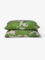 Marigold Leaf Linen Standard Pillowcases Set