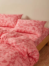 Petal Pink Linen Standard Pillowcases Set