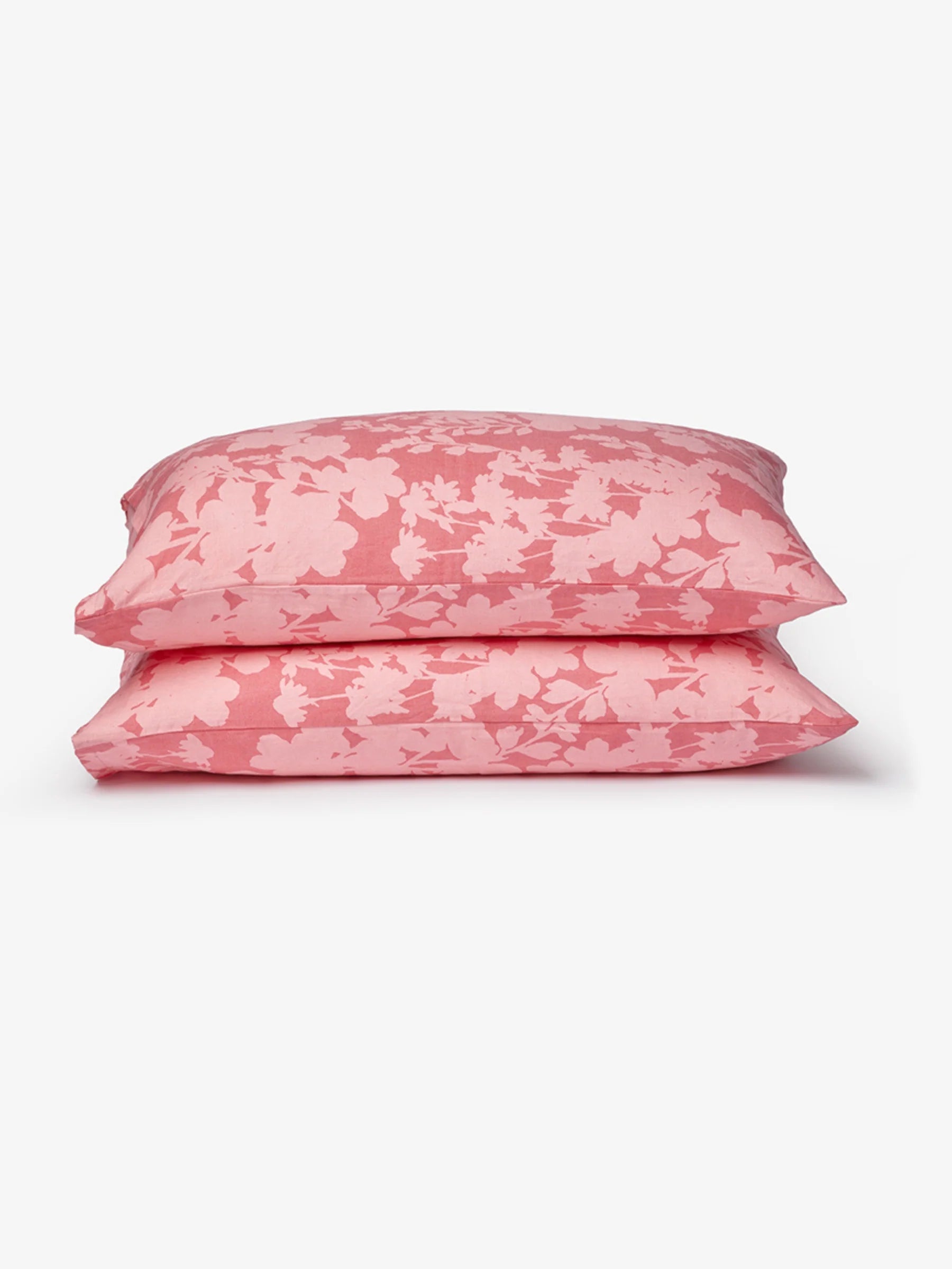 Petal Pink Linen Standard Pillowcases Set