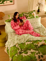 Daisy Sage Linen Standard Pillowcases Set