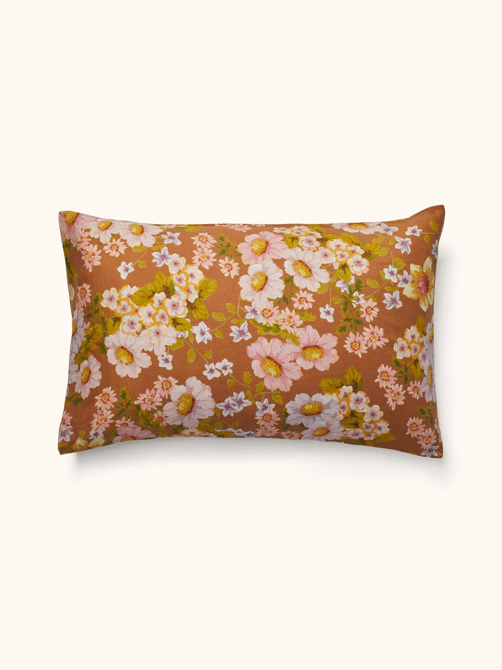 Buttercup Rust Linen Standard Pillowcases