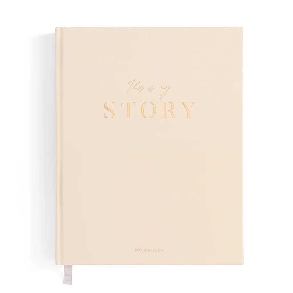 This Is My Story Memoir Journal Cream