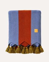 Azure Knit Throw Blanket