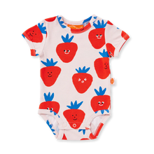 Load image into Gallery viewer, Berry Cosy Short Sleeve Bodysuit
