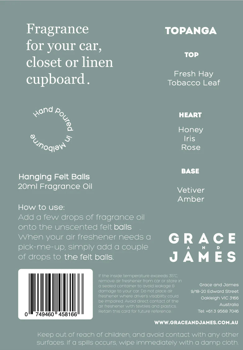 Bare Topanga Felt Air Freshener