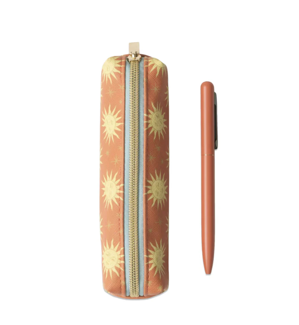 Pen & Pouch Set - Terracotta Sun