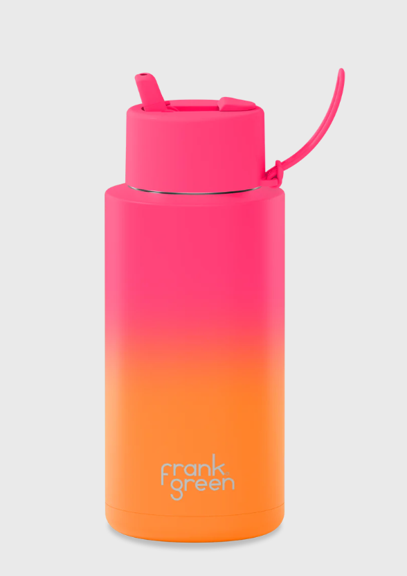 Gradient Ceramic 1lt Reusable Bottle - Summer Sunset