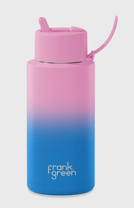 Gradient Ceramic 1lt Reusable Bottle - Wild Orchid