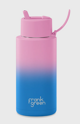 Gradient Ceramic 1lt Reusable Bottle - Wild Orchid