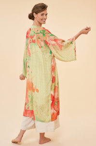 Watercolour Orchids Kimono Gown