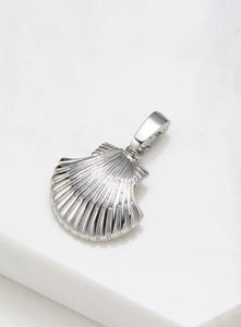 Large Shell Charm Silver