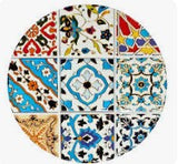 Ceramic Trivet - Blue & Yellow