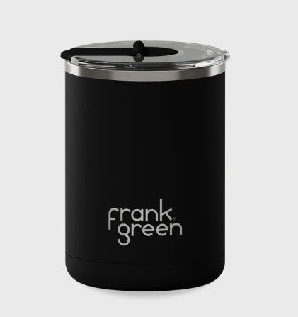 Ceramic Coffee Cup with Hinged Lid - Midnight