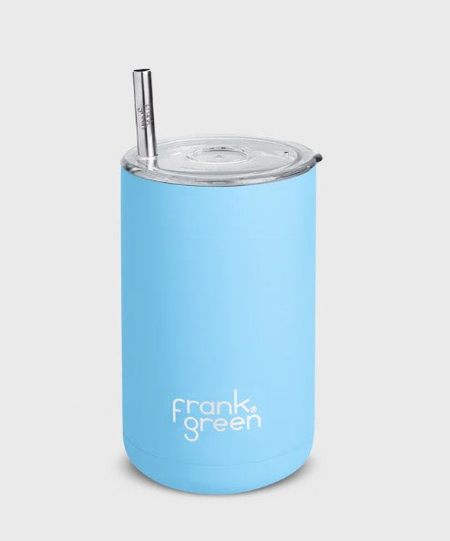 Iced Coffee Cup with Straw - Sky Blue
