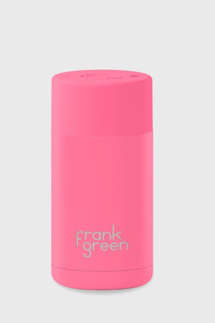Ceramic Reusable Cup Bubblegum Blast with Push Button Lid