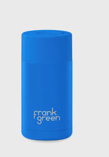 Ceramic Reusable Cup Blue Lagoon with Push Button Lid