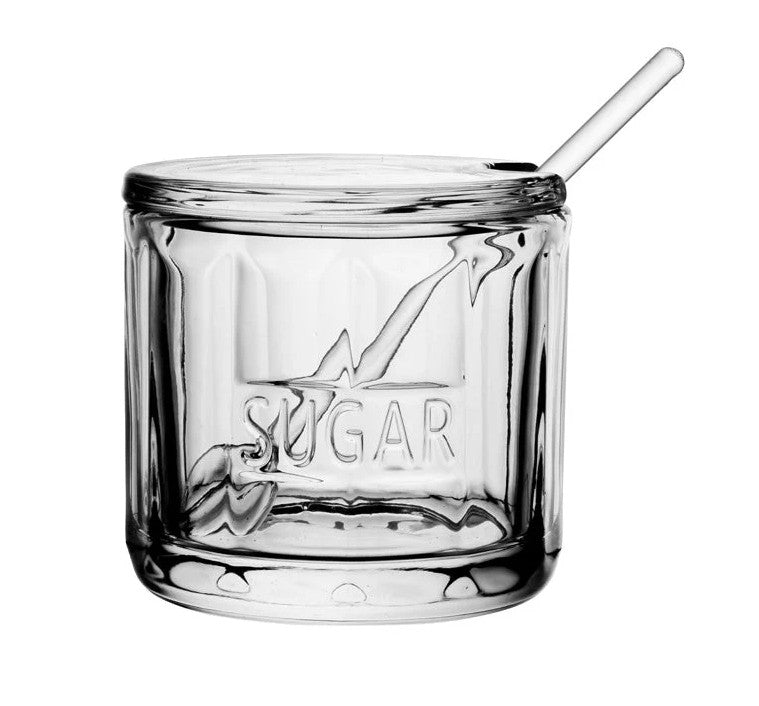 Reece Glass Sugar Jar with Spoon