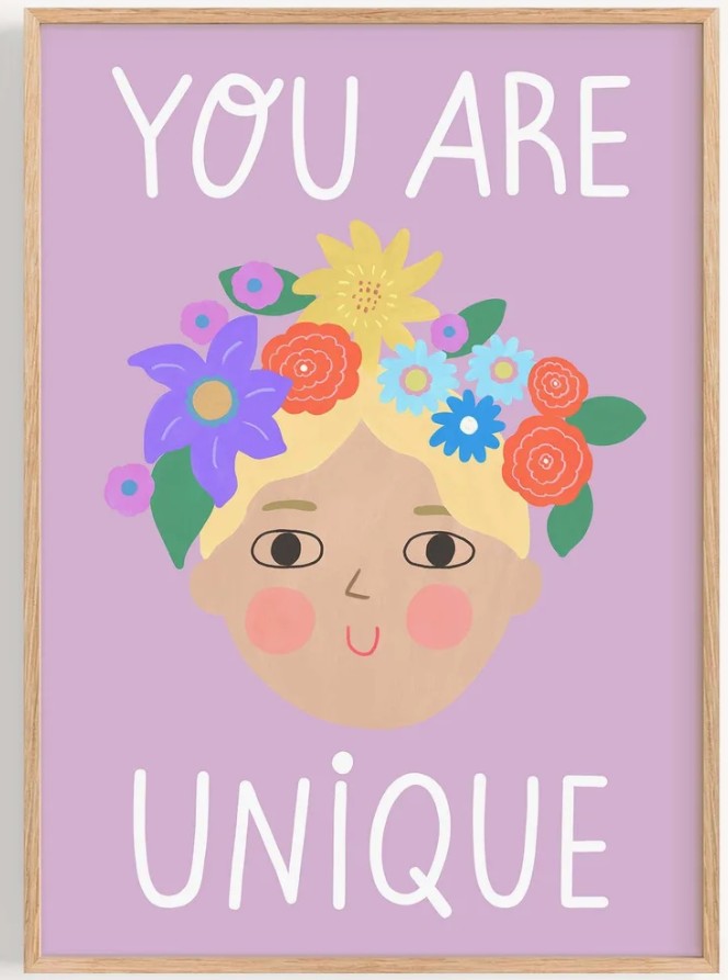 You Are Unique - Blonde Girl