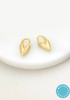 Jess Heart Hoop - Gold