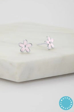 Flower Stud Earring - Pink