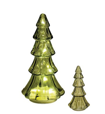 Sage Glass LED Table Tree – Small