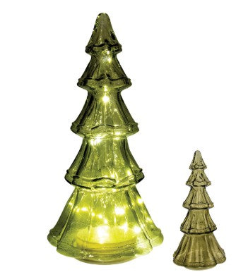 Sage Glass LED Table Tree – Large