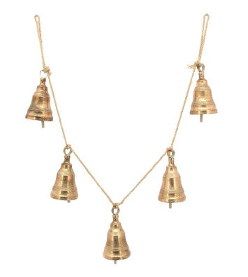 Copper Bell Garland – 5 Bells