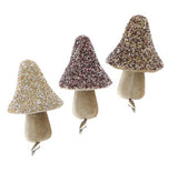 Styro Clip-On Metallic Button Mushrooms