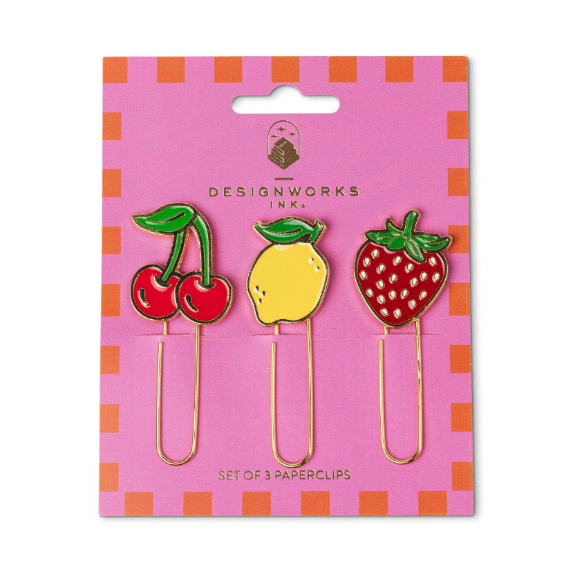 Fruit Paperclips 3pk