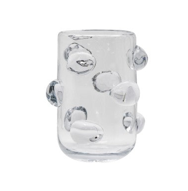 Bubble Glass Vase – Clear Small