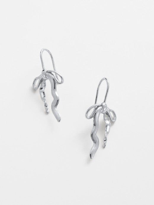 Lila Hook Earrings - Silver